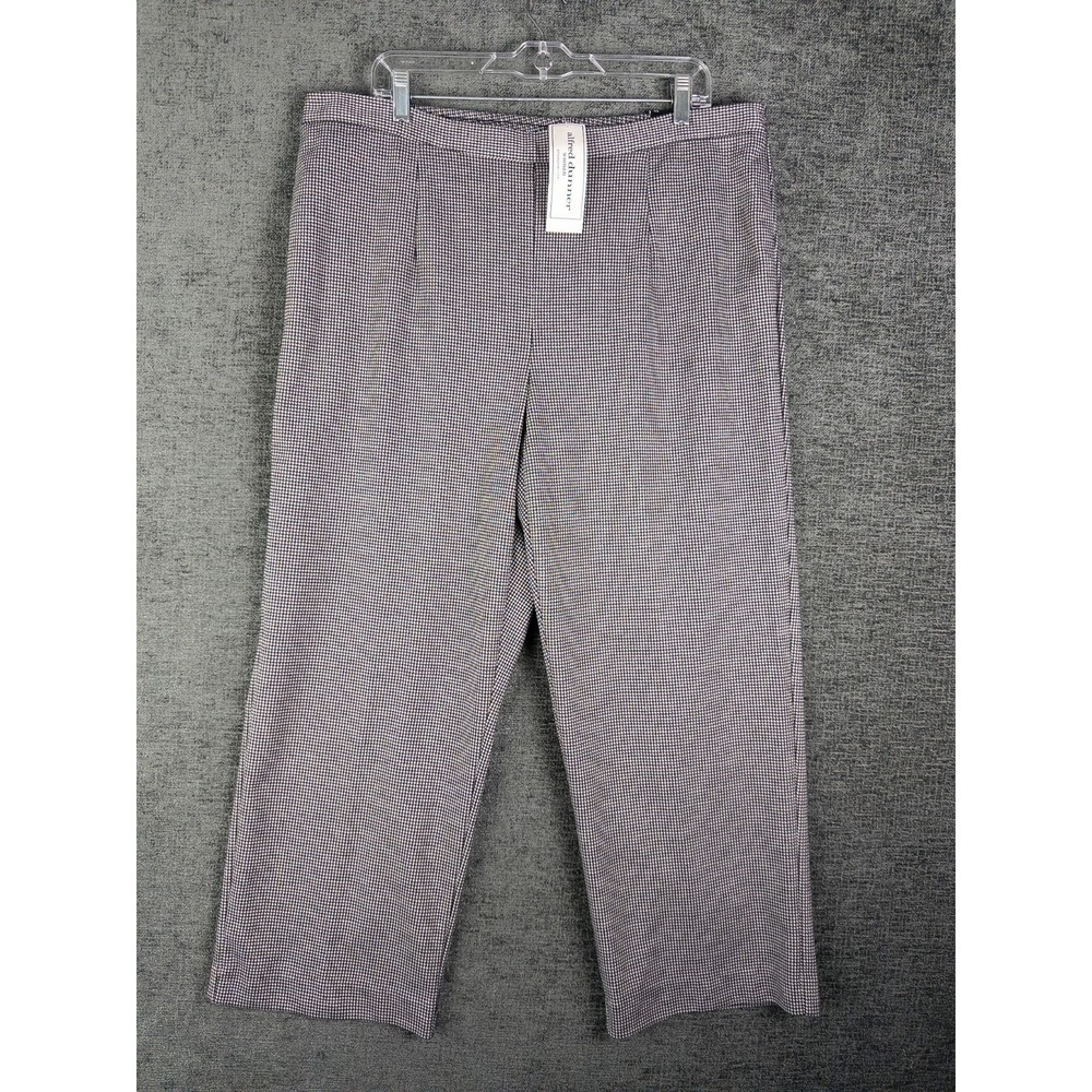 NWT Alfred Dunner Wide Leg Pants Womens‎ 1X Houndstooth Career Office